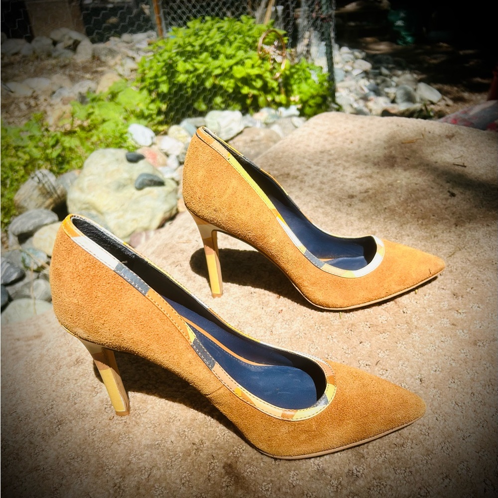 Shoes of Prey Tan Pointed-Toe Heels